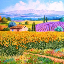 Jigsaw puzzle: Blooming fields