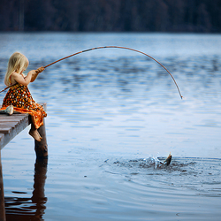 Jigsaw puzzle: Caught a fish...