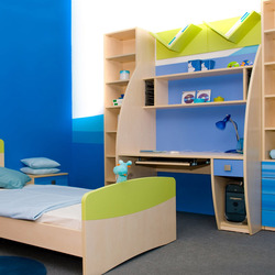 Jigsaw puzzle: Children's room in blue tones