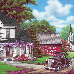 Jigsaw puzzle: Coca-Cola country