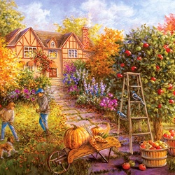 Jigsaw puzzle: Cleaning the garden