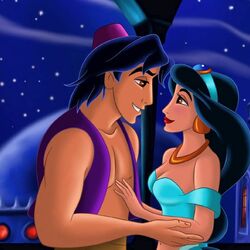 Jigsaw puzzle: Jasmine and Aladdin