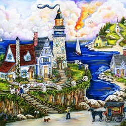 Jigsaw puzzle: Pelican lighthouse
