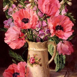 Jigsaw puzzle: Poppies in a jug