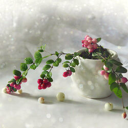 Jigsaw puzzle: Pink snowberry