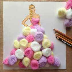 Jigsaw puzzle: Colored dress