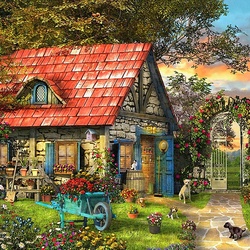 Jigsaw puzzle: Garden house