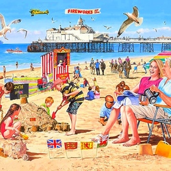 Jigsaw puzzle: Rest by the sea