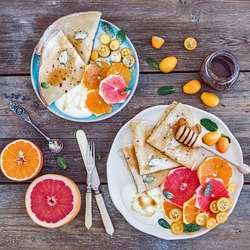 Jigsaw puzzle: Pancakes with fruit