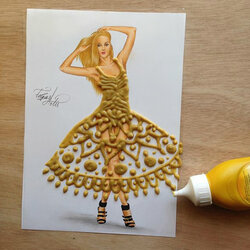 Jigsaw puzzle: Mustard dress