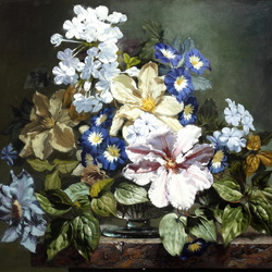 Jigsaw puzzle:  Still life with summer flowers