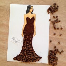 Jigsaw puzzle: Made from Coffee
