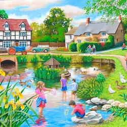 Jigsaw puzzle: Duck pond