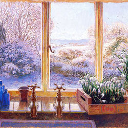 Jigsaw puzzle: Spring is on the window