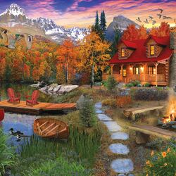 Jigsaw puzzle: Holidays in the mountains
