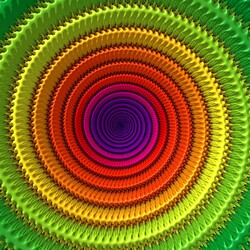 Jigsaw puzzle: Colored spiral