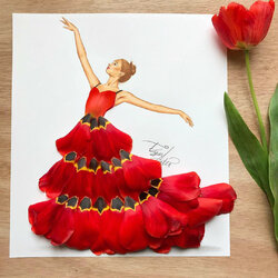 Jigsaw puzzle: Made from tulip petals