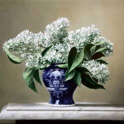 Jigsaw puzzle: White lilac