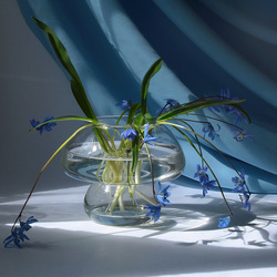 Jigsaw puzzle:  Still life in blue tones
