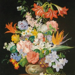 Jigsaw puzzle: Bouquet in a white vase