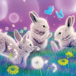 Jigsaw puzzle: Hares