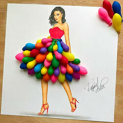 Jigsaw puzzle: Balloon dress