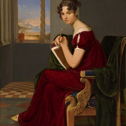 Jigsaw puzzle: Portrait of a young woman with a notebook