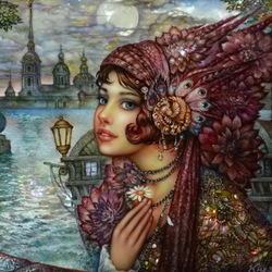 Jigsaw puzzle: Mysterious lady