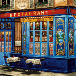 Jigsaw puzzle: Parisian restaurant