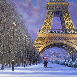 Jigsaw puzzle: Winter in Paris