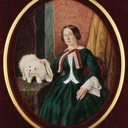 Jigsaw puzzle: Lady with a dog