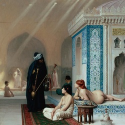 Jigsaw puzzle: Swimming pool in the harem