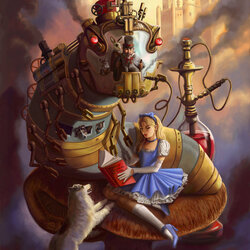 Jigsaw puzzle: Alice in Steampunk Country