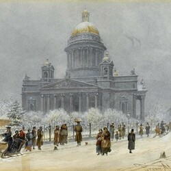 Jigsaw puzzle: Winter Isaac Cathedral