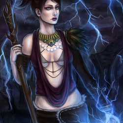 Jigsaw puzzle: Morrigan from Dragon Age