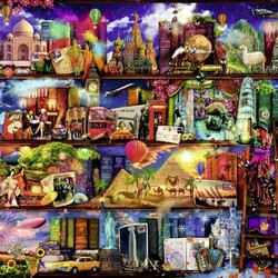Jigsaw puzzle: Traveling the world