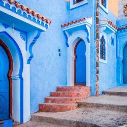Jigsaw puzzle: Blue city in Morocco