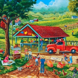 Jigsaw puzzle: Farmer's market