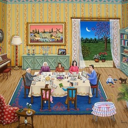 Jigsaw puzzle: Easter meal