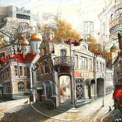 Jigsaw puzzle: Tales of the old Arbat