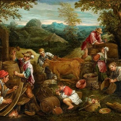 Jigsaw puzzle: Allegory of autumn