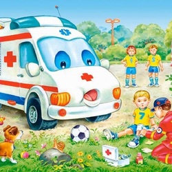 Jigsaw puzzle: Ambulance
