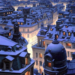 Jigsaw puzzle: Over the rooftops of Paris