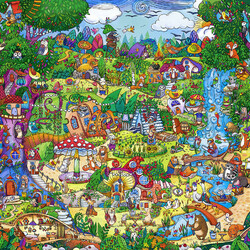 Jigsaw puzzle: Unusual town