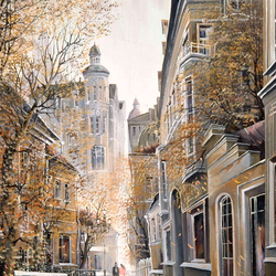 Jigsaw puzzle: Autumn streets of Moscow