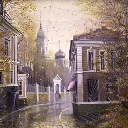 Jigsaw puzzle: Walk in old Moscow