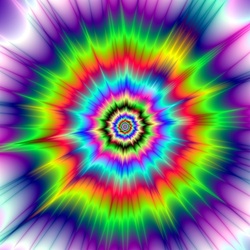Jigsaw puzzle: Colored spiral
