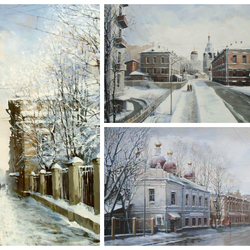 Jigsaw puzzle: Winter Moscow