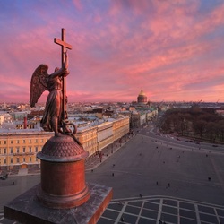 Jigsaw puzzle: View of Petersburg from above