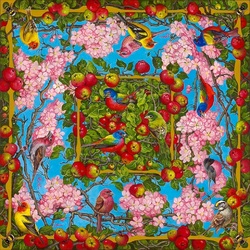 Jigsaw puzzle: Blooming apple trees
